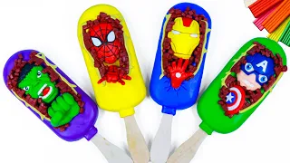 How to make Ice cream mod superhero Hulk, Spider man, Ironman, Captain America with clay