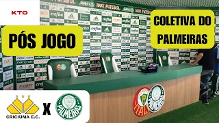 COLETIVA E PÓS JOGO - CRICIÚMA X PALMEIRAS