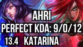 AHRI vs KATA (MID) | 9/0/12, Legendary, 900K mastery | KR Grandmaster | 13.4