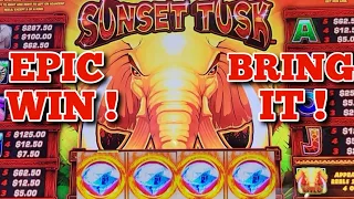 Sunset Tusk ( HUGE WIN! ) Max Bet Bonus BRING IT