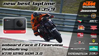 Onboard rearview Redbullring / Race 2 / KTM 1290 Superduke R