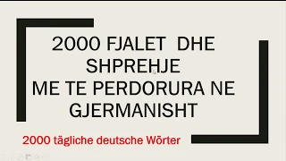 2000 Fjale dhe Shprehje te gjuhes Gjermane