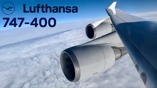 4K Lufthansa Boeing 747-400 Economy Class 🇩🇪 Frankfurt FRA to Chicago ORD 🇺🇸 [FULL FLIGHT]