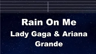 Practice Karaoke♬ Rain On Me - Lady Gaga & Ariana Grande 【With Guide Melody】 Lyric, BGM