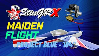Maiden Flight Big Blue, 104" Full Electric Setup