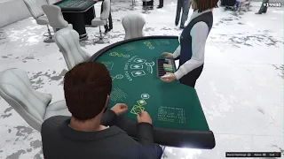 Grand Theft Auto V PS5 3card Poker Best hand...Straight flush