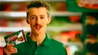 Adam Małysz na wózku sklepowym - reklama Goplany (2002)