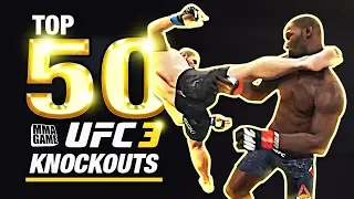 EA SPORTS UFC 3 TOP 50 KNOCKOUTS - Community KO Video ep. 3