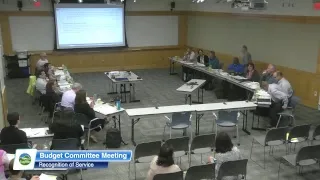 Eugene Budget Committee Meeting: May 30, 2018