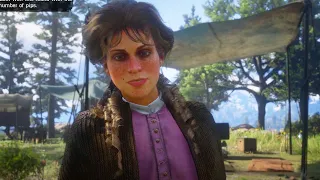 Conversation with Mary-Beth while playing domino. Red Dead Redemption 2