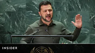 Zelenskyy Calls Out Russian 'Genocide' In Ukraine, Demanding Action At UN | Insider News