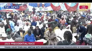 TInubu Holds Town Hall Meeting With Miners, Farmers in Nasarawa State | TVC NEWS LIVE