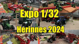 Exposition diorama miniatures agricoles 1/32 Herinnes foire d hiver 2024