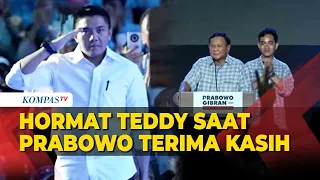 Momen Mayor Teddy Hormat saat Prabowo Ucapkan Terima Kasih