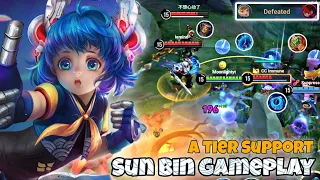 Sun Bin Roaming Pro Gameplay | A Tier Support | Honor of Kings HOK KOG