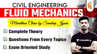 Fluid Mechanics | Marathon Class Civil Engineering by Sandeep Jyani | Complete Subject