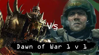 Dawn of War  Soulstorm 1 v 1 Orks vs Imperial Guard