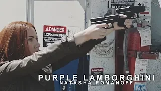 Natasha romanoff || Purple Lamborghini