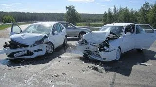 Подборка самых страшных аварий во всем мире (part 15) - Car Crash Compilation 2013 NEW