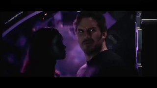 Avengers Infinity War- Star Lord and Gamora Kisses