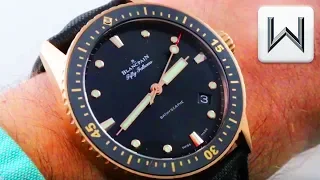 Blancpain Fifty Fathoms Bathyscaphe Dive Watch (5000-36S30-B52A) Luxury Watch Review