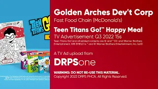 Teen Titans Go! Happy Meal TV Ad Q3 2022 15s (Philippines)