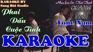 KARAOKE | Phai Dấu Cuộc Tình - Quang Vinh | Beat phối mới lại TONE NAM ( Tone Fm )