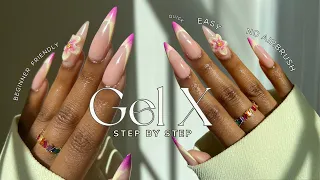 How To Do 3D Flowers on Gel X Nails At Home | gel x nails tutorial