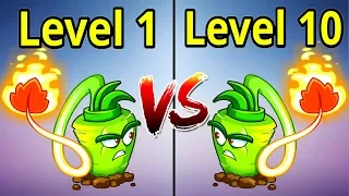 MAX LEVEL vs Level 1 Wasabi Whip ► Plants vs. Zombies 2: It's About Time