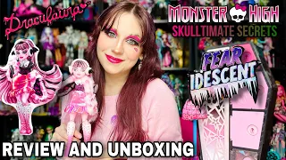 BEST G3 Series?! Monster High G3 Skulltimate Secrets FEARIDESCENT Draculaura Doll Review & Unboxing