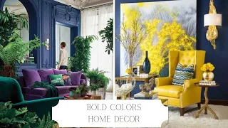 Big Bold Color Living Room Home Decor & Design | And Then There Was Style