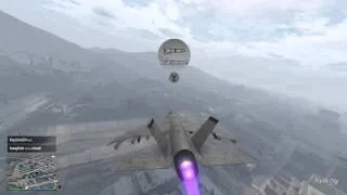 Grand Theft Auto v hydra vs parachute