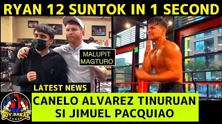 Canelo Alvarez Tinuruan Si Jimuel Pacquiao | Ryan Garcia 12 Punches IN 1 Second