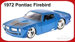 1972 Pontiac Firebird, Blue w/Phoenix - Jada Toys 96933 - 1/32 Scale Diecast Car