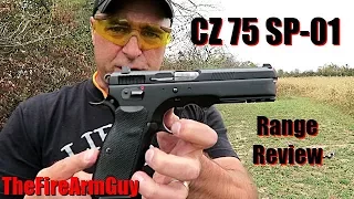 CZ 75 SP-01 Range Review - TheFireArmGuy