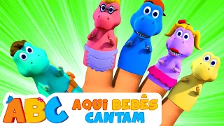 A FAMÍLIA DOS DEDOS DOS DINOSSAUROS E MAIS MÚSICAS PARA CRIANÇAS! | Aqui Bebês Cantam