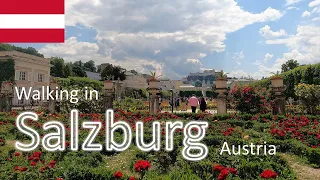 【Salzburg】🇦🇹Walking in Salzburg Austria 2023 Summer / Walking Tour