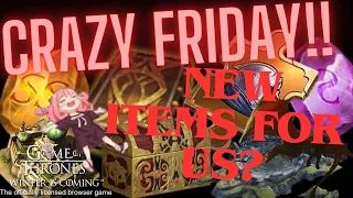 GOT WIC: Crazy Friday with event materials??