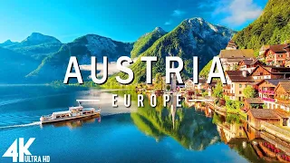 FLYING OVER  AUSTRIA (4K UHD) - Relaxing Music Along With Beautiful Nature Videos(4K Video UHD)