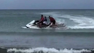 Swept out to sea - Father and son share story