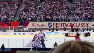 Winnipeg Jets vs Edmonton Oilers Alumni Game Jets Player Intros