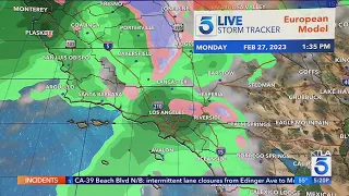 More winter weather headed towards SoCal to start the week