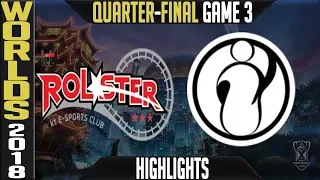 KT vs IG Quarter-Final Highlights Game 3 | Worlds 2018 Quarter-Final | KT Rolster vs Invictus Gaming