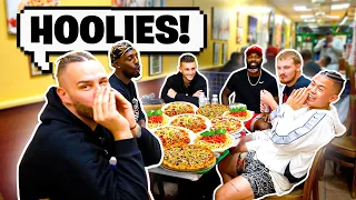 New York Pizza & Pasta Mukbang With CRSWHT AND THE HOOLIGANS!