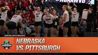 Nebraska vs. Pittsburgh: 2023 NCAA volleyball semifinal highlights