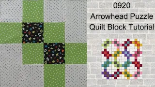 0920 Arrowhead Puzzle Free Quilt Block Tutorial | Block of the Day 2023 | AccuQuilt