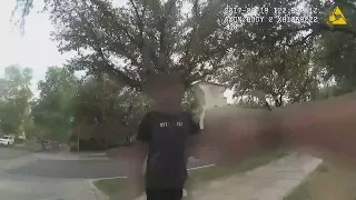 Excerpt from body-cam video showing officer detaining teen with autism