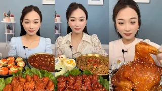 ASMR MUKBANG CHINESE SPICY EATING SHOW.[MZG eat@ #asmr #yummy#food#eating#spicy#beef #pork#164