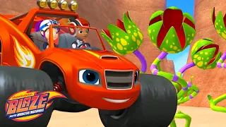 Blaze Jumps Over The Pinching Plants! | Blaze and the Monster Machines