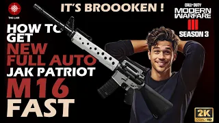 How to get The New Full Auto M16 jak patriot Kit in MW3